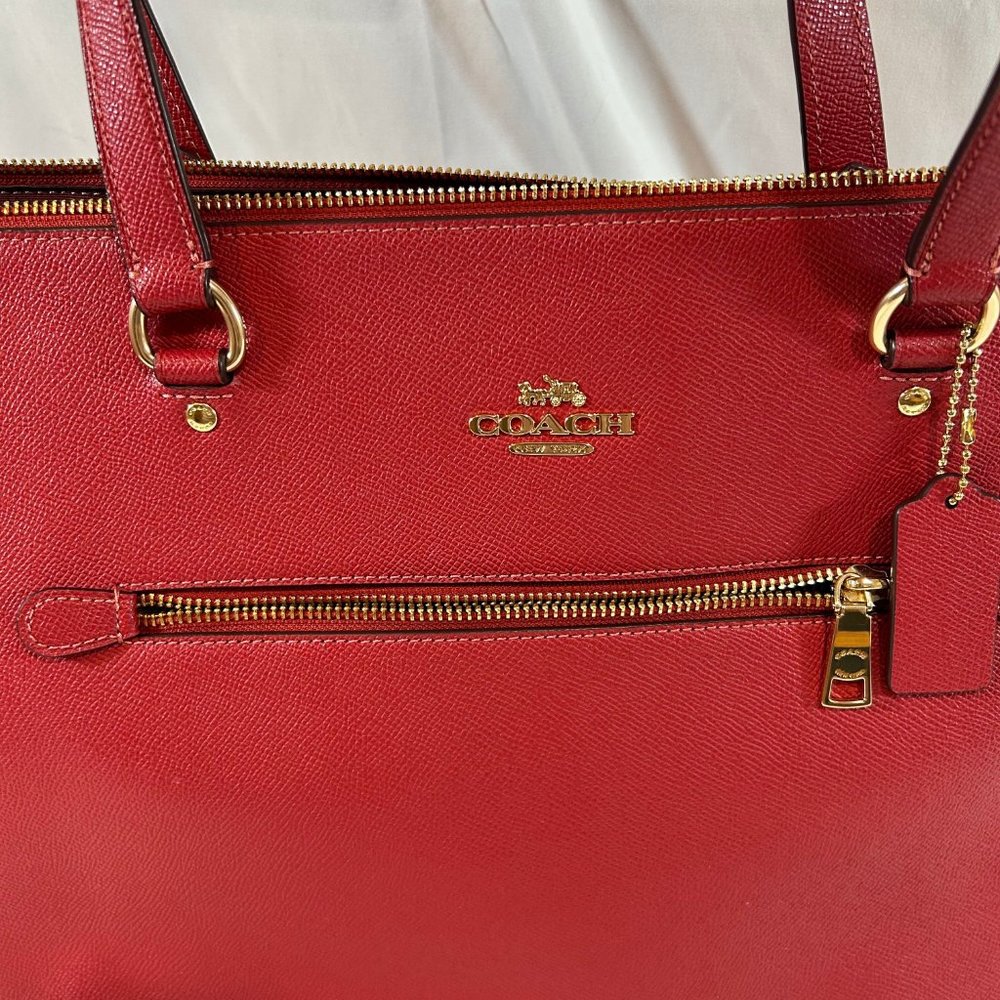Coach Red Gallery Tote - Picture 2 of 7